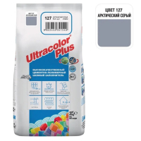 Затирка цементная Mapei Ultracolor Plus №127 Арктический серый, 2 кг