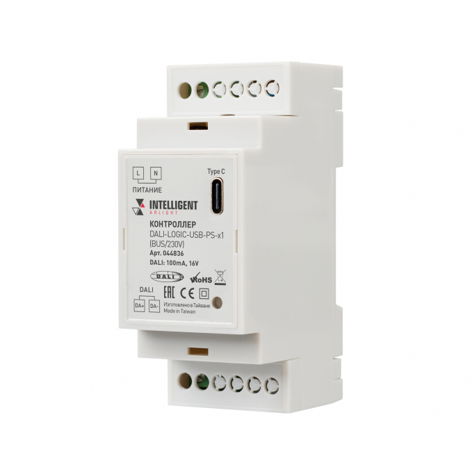 INTELLIGENT ARLIGHT Контроллер DALI-LOGIC-USB-PS-x1 (BUS/230V), Arlight, 044836, изображение 1 INTELLIGENT ARLIGHT Контроллер DALI-LOGIC-USB-PS-x1 (BUS/230V), Arlight, 044836, изображение 1