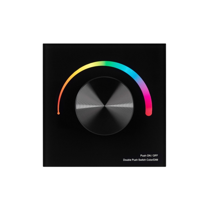 Панель SMART-P8-RGB-G-IN Black (12-24V, 3x4A, Rotary, 2.4G), Arlight, 033763, изображение 3 Панель SMART-P8-RGB-G-IN Black (12-24V, 3x4A, Rotary, 2.4G), Arlight, 033763, изображение 3