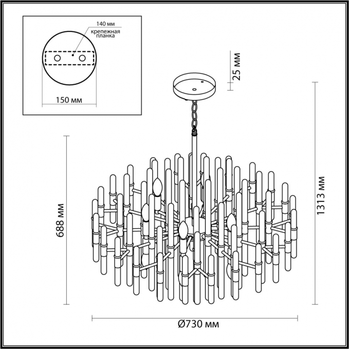 Люстра E14 12*40W STIKA HALL ODL22 641 ODEON LIGHT 4988/12, схема товара Люстра E14 12*40W STIKA HALL ODL22 641 ODEON LIGHT 4988/12, схема товара