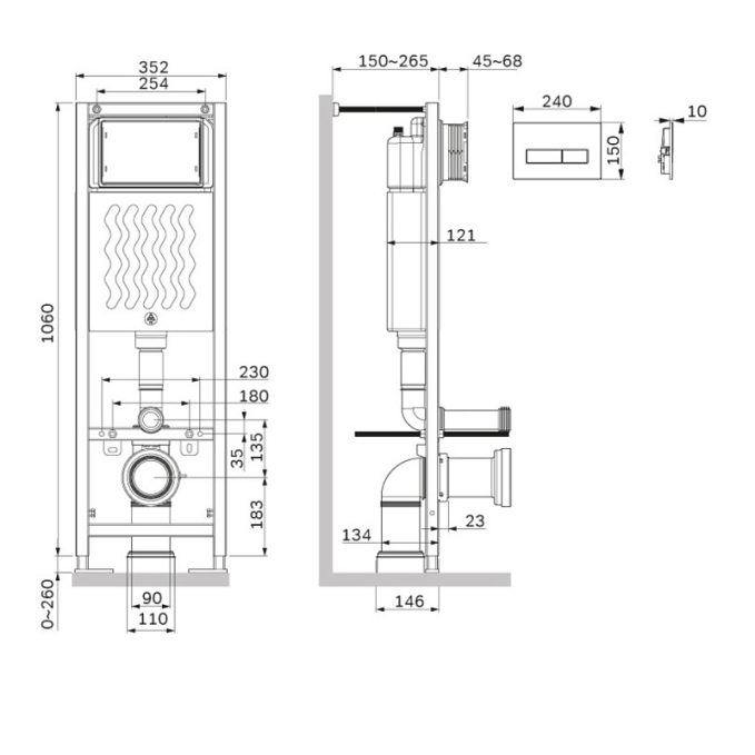 Инсталляция AM.PM ErgoFit I012711.0351 Инсталляция AM.PM ErgoFit I012711.0351
