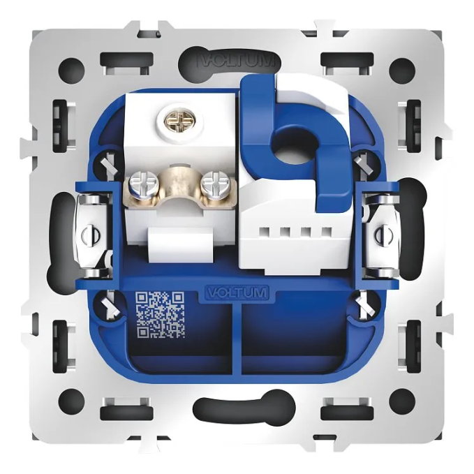 Розетка телевизионная встраиваемая VOLTUM S70 TV+RJ45 кат. 6, (графит), Voltum, VLS060707 Розетка телевизионная встраиваемая VOLTUM S70 TV+RJ45 кат. 6, (графит), Voltum, VLS060707