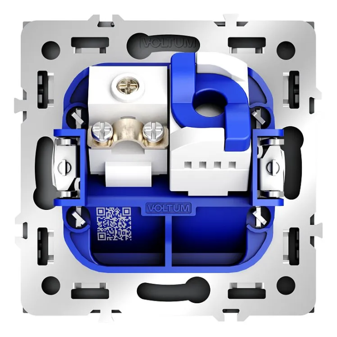 Розетка телевизионная встраиваемая VOLTUM S70 TV+RJ45 кат. 6, (графит), Voltum, VLS060707 Розетка телевизионная встраиваемая VOLTUM S70 TV+RJ45 кат. 6, (графит), Voltum, VLS060707