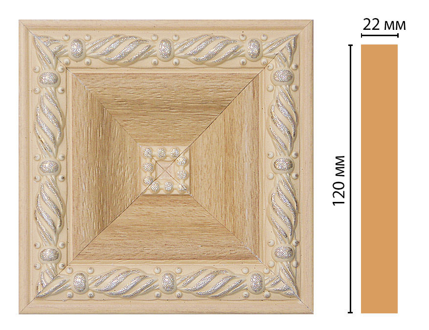 Вставка цветная Decomaster D208-11, 120x120x22 мм Вставка цветная Decomaster D208-11, 120x120x22 мм