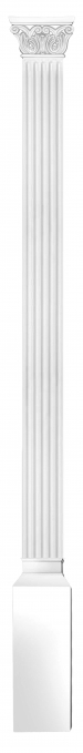 Комплект Decomaster DK-200-SET6: пилястра DK-200, капитель DK-203, основание DK-202 Комплект Decomaster DK-200-SET6: пилястра DK-200, капитель DK-203, основание DK-202