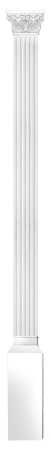 Комплект Decomaster DK-200-SET6: пилястра DK-200, капитель DK-203, основание DK-202
