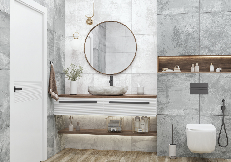 Керамогранит Alma Ceramica Cemento 57x114, GFA114CMT07R Керамогранит Alma Ceramica Cemento 57x114, GFA114CMT07R