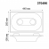 Встраиваемый под покраску светильник IP20 GU10 2*50W 220V CAIL SPOT NT19 628 NOVOTECH 370496, схема товара Встраиваемый под покраску светильник IP20 GU10 2*50W 220V CAIL SPOT NT19 628 NOVOTECH 370496, схема товара