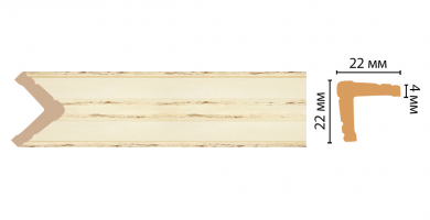 Угол Decomaster 116S-1028 ДМ, 22x22x2400 мм Угол Decomaster 116S-1028 ДМ, 22x22x2400 мм