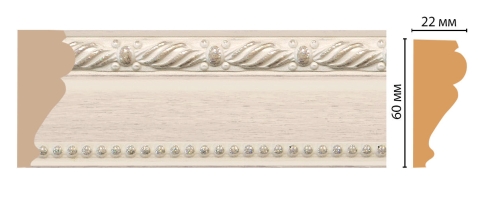 Молдинг Decomaster 161-13 ДМ, 60x22x2400 мм