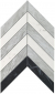 Мозаика Atlas Concorde Italy Marvel Stone Chevron Mix Wall 25x30.5, 9SCM
