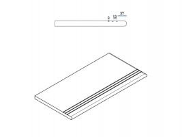 Ступень Italon Millennium Silver Gradino Round Grip Dx 30x60, 620040000111 Ступень Italon Millennium Silver Gradino Round Grip Dx 30x60, 620040000111