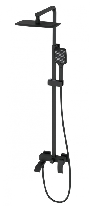 Душевая стойка со смесителем Wonzon & Woghand Fit WW-88739009-MB черная матовая Душевая стойка со смесителем Wonzon & Woghand Fit WW-88739009-MB черная матовая