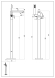 Смеситель напольный Boheme Qubic 479-MG матовое золото Смеситель напольный Boheme Qubic 479-MG матовое золото
