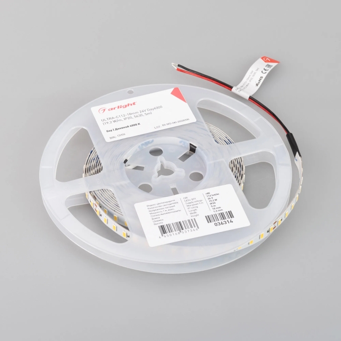 Светодиодная лента ULTRA-C112-10mm 24V Day4000 (19.2 W/m, IP20, 5630, 5m), Arlight, 036314, изображение 2 Светодиодная лента ULTRA-C112-10mm 24V Day4000 (19.2 W/m, IP20, 5630, 5m), Arlight, 036314, изображение 2