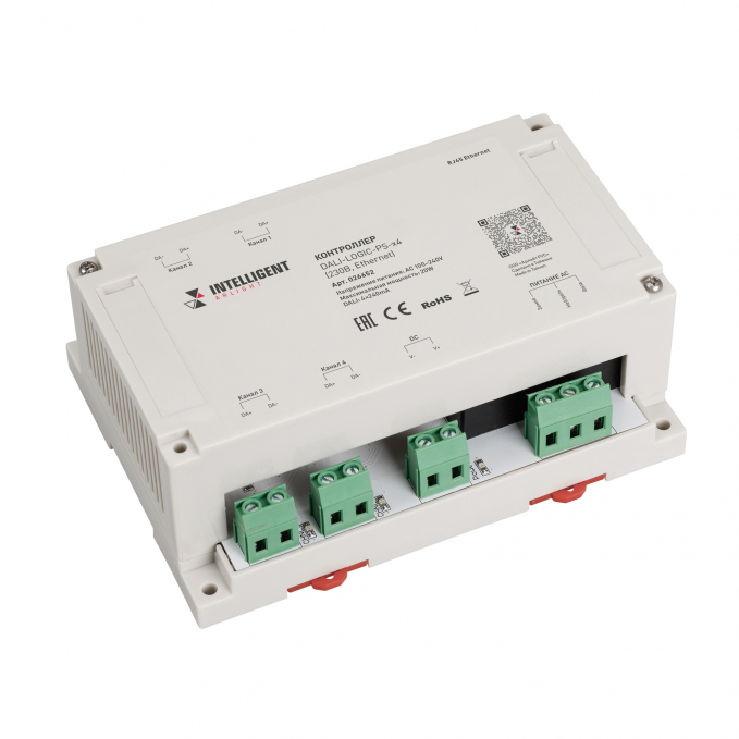 INTELLIGENT ARLIGHT Контроллер DALI-LOGIC-PS-x4 (230B, Ethernet), Arlight, 026652, изображение 1 INTELLIGENT ARLIGHT Контроллер DALI-LOGIC-PS-x4 (230B, Ethernet), Arlight, 026652, изображение 1