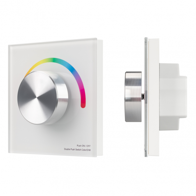 Панель SMART-P8-RGB-G-IN White (12-24V, 3x4A, Rotary, 2.4G), Arlight, 033764, изображение 1