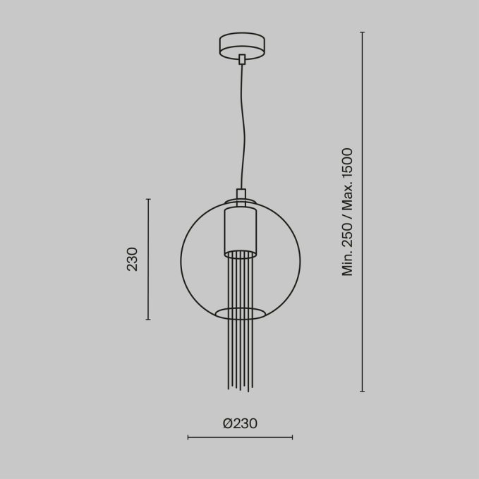 Подвесной светильник Воротник / Collar 3000К 17Вт, P069PL-L17CH3K, изображение 8 Подвесной светильник Воротник / Collar 3000К 17Вт, P069PL-L17CH3K, изображение 8