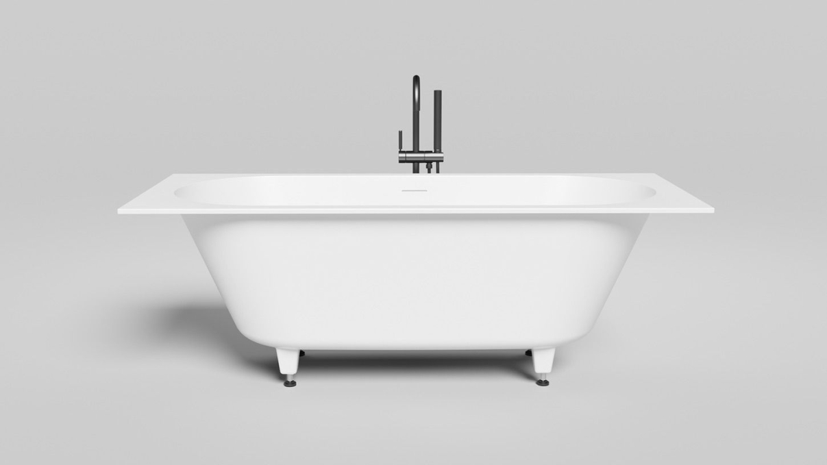 Ванна из искусственного камня Salini Ornella Axis Kit 170x70 104723M белая матовая встраиваемая