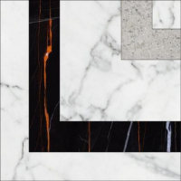 Керамогранит Kerranova Marble Trend Carrara 10x10, K-1000/MR/t01-cut