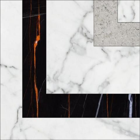 Керамогранит Kerranova Marble Trend Carrara 10x10, K-1000/MR/t01-cut