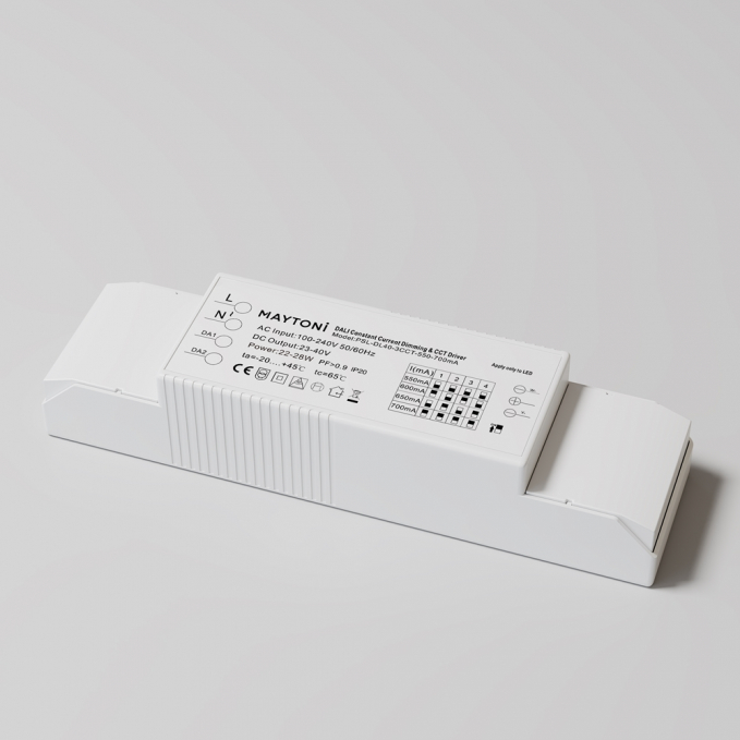 Источник питания DALI CCT(DT8) 22-28W IP20, PSL-DL40-3CCT-550-700mA, изображение 1 Источник питания DALI CCT(DT8) 22-28W IP20, PSL-DL40-3CCT-550-700mA, изображение 1