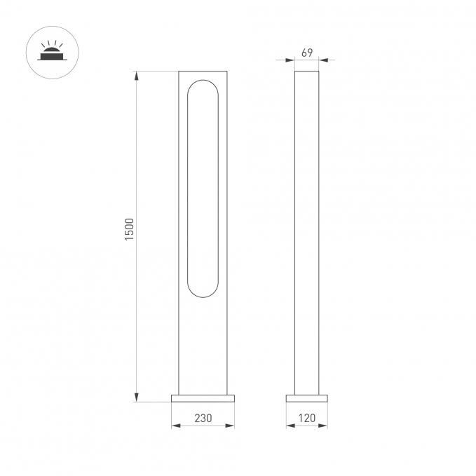 Светильник LGD-MUSE-BOLL-H1500-18W Warm3000 (DG, 328 deg, 230V), Arlight, 035395, изображение 7 Светильник LGD-MUSE-BOLL-H1500-18W Warm3000 (DG, 328 deg, 230V), Arlight, 035395, изображение 7