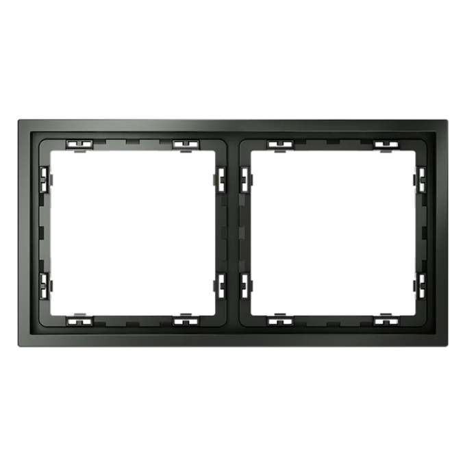 Рамка пластиковая VOLTUM S70 на 2 поста, (титан), Voltum, VLS100206 Рамка пластиковая VOLTUM S70 на 2 поста, (титан), Voltum, VLS100206