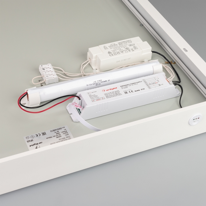Светильник IM-EMERGENCY-3H-S600x600-40W Day4000 (WH, 120 deg, 230V), Arlight, 056638, изображение 6 Светильник IM-EMERGENCY-3H-S600x600-40W Day4000 (WH, 120 deg, 230V), Arlight, 056638, изображение 6