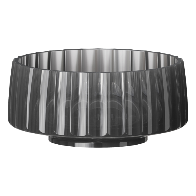 Накладная раковина Boheme Glow 810-RIB-G-GR transparent grey полиэфирная Накладная раковина Boheme Glow 810-RIB-G-GR transparent grey полиэфирная