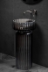 Накладная раковина Boheme Glow 810-RIB-G-GR transparent grey полиэфирная Накладная раковина Boheme Glow 810-RIB-G-GR transparent grey полиэфирная