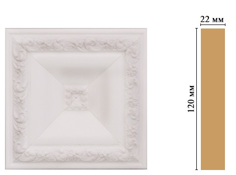 Вставка цветная Decomaster D208-115, 120x120x22 мм Вставка цветная Decomaster D208-115, 120x120x22 мм