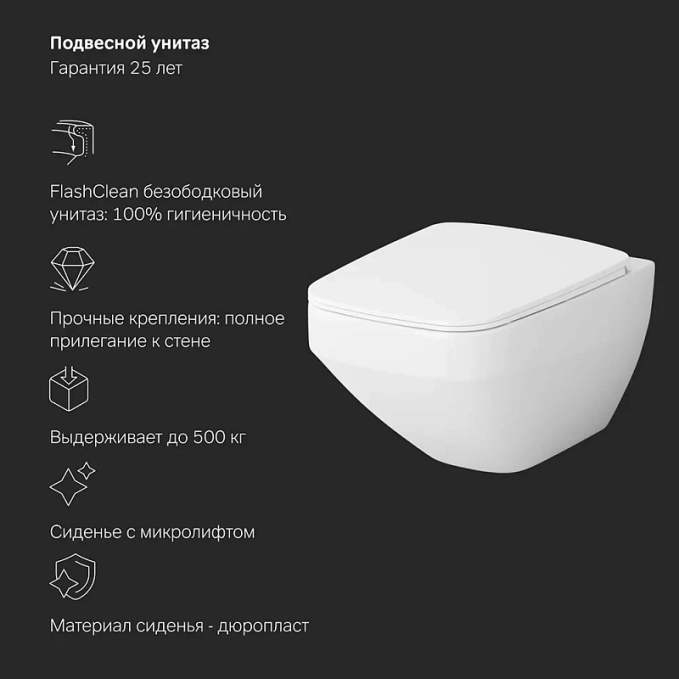 Унитаз AM.PM Inspire 2.0 IS47001.50A1700 Унитаз AM.PM Inspire 2.0 IS47001.50A1700