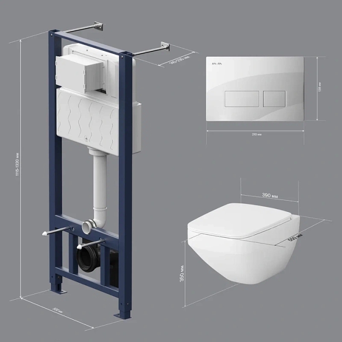 Унитаз AM.PM Inspire 2.0 IS47001.50A1700 Унитаз AM.PM Inspire 2.0 IS47001.50A1700