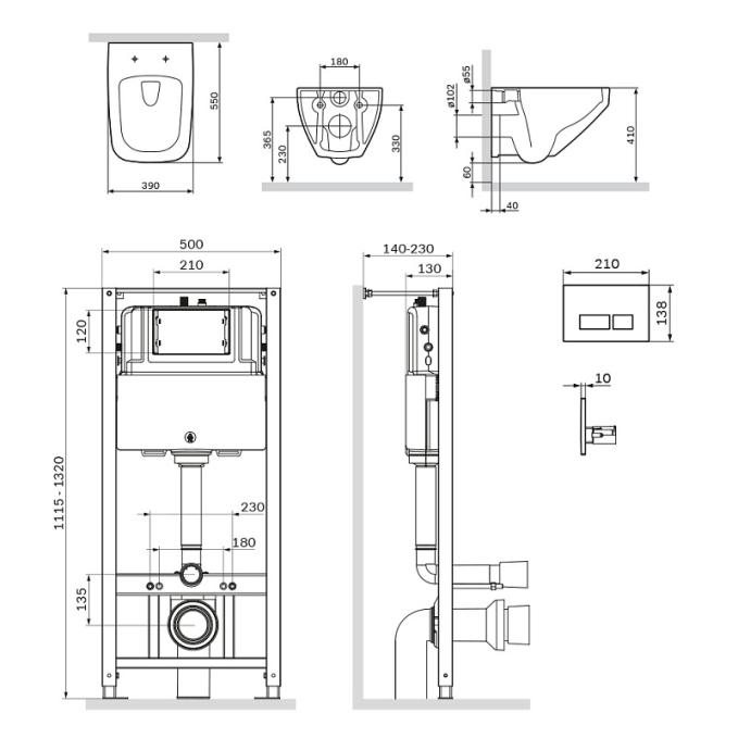 Унитаз AM.PM Inspire 2.0 IS47001.50A1700 Унитаз AM.PM Inspire 2.0 IS47001.50A1700