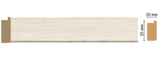 Молдинг Decomaster 102-15, 25x10x2400 мм