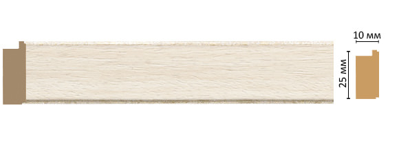 Молдинг Decomaster 102-15, 25x10x2400 мм Молдинг Decomaster 102-15, 25x10x2400 мм