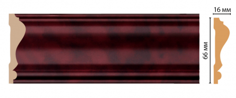 Молдинг Decomaster D022-62, 66x16x2400 мм