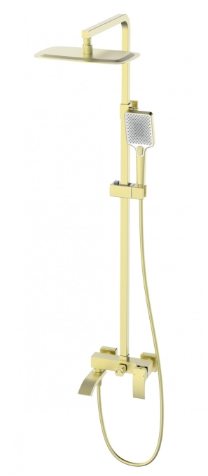 Душевая стойка со смесителем Wonzon & Woghand Fit WW-88739009-BG золото брашированная Душевая стойка со смесителем Wonzon & Woghand Fit WW-88739009-BG золото брашированная