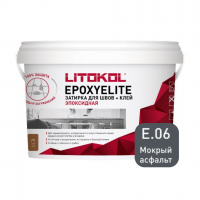 Затирка эпоксидная Litokol Epoxyelite E.06 Мокрый асфальт, 1 кг Затирка эпоксидная Litokol Epoxyelite E.06 Мокрый асфальт, 1 кг