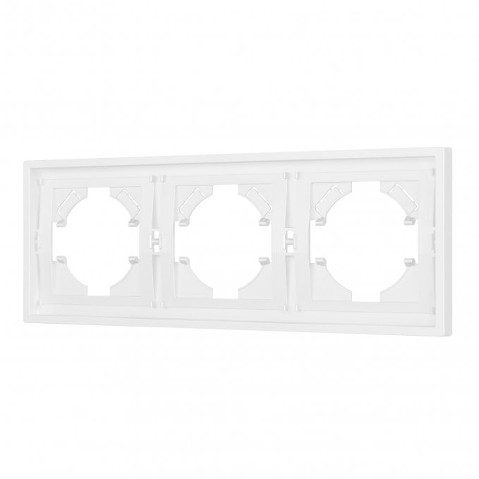 Рамка пластиковая FRM-TENDO-PL-3-WH, Arlight, 053843, изображение 1 Рамка пластиковая FRM-TENDO-PL-3-WH, Arlight, 053843, изображение 1