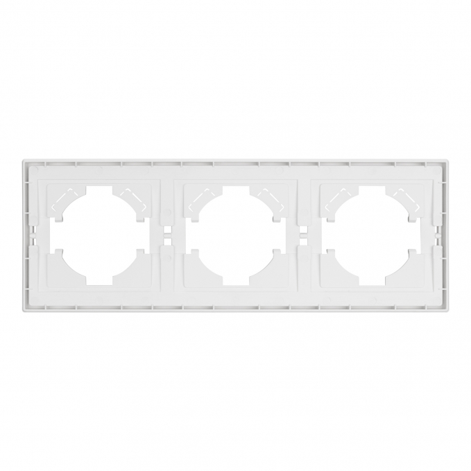 Рамка пластиковая FRM-TENDO-PL-3-WH, Arlight, 053843, изображение 2 Рамка пластиковая FRM-TENDO-PL-3-WH, Arlight, 053843, изображение 2