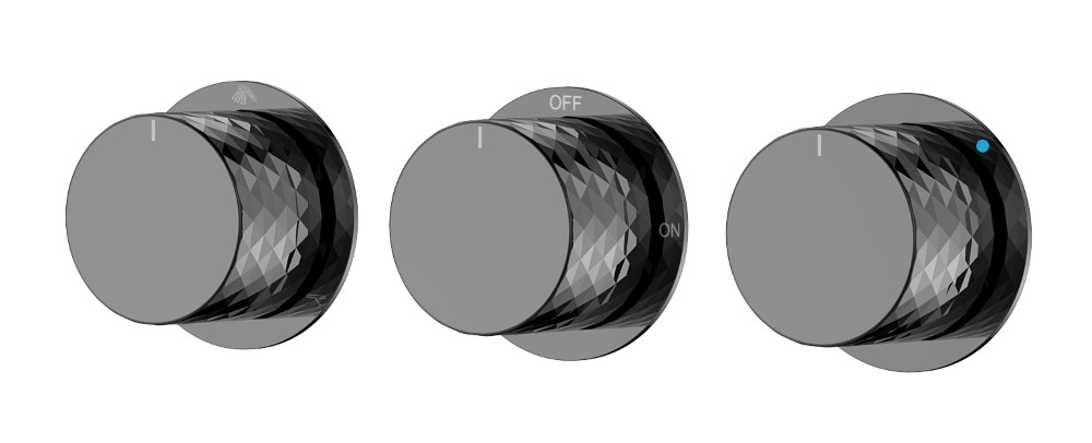 Встраиваемый смеситель Boheme Stick 124-3-SGM.1 графит глянец Встраиваемый смеситель Boheme Stick 124-3-SGM.1 графит глянец