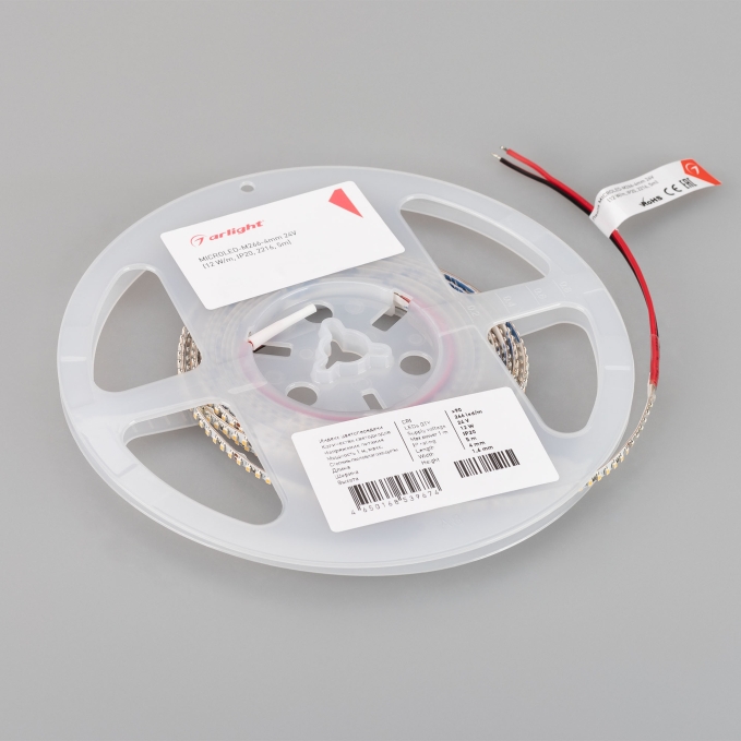 Светодиодная лента MICROLED-M266-4mm 24V Day4000 (12 W/m, IP20, 2216, 5m), Arlight, 037820, изображение 3 Светодиодная лента MICROLED-M266-4mm 24V Day4000 (12 W/m, IP20, 2216, 5m), Arlight, 037820, изображение 3