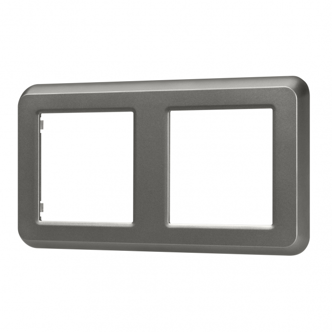 Рамка пластиковая FRM-VERSA-PL-2-GR, Arlight, 043780, изображение 1 Рамка пластиковая FRM-VERSA-PL-2-GR, Arlight, 043780, изображение 1