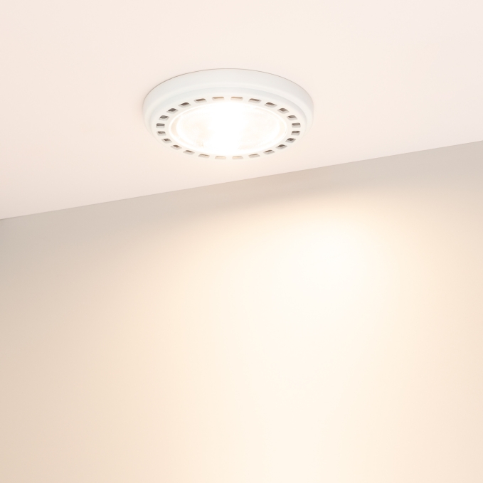 Лампа AR111-UNIT-GU10-15W-DIM Warm3000 (WH, 24 deg, 230V), Arlight, 026867
