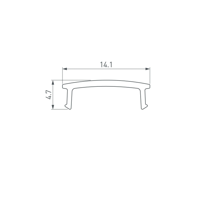 Экран ARH-DECORE-S12 Flat Clear, Arlight, 023905, изображение 2 Экран ARH-DECORE-S12 Flat Clear, Arlight, 023905, изображение 2