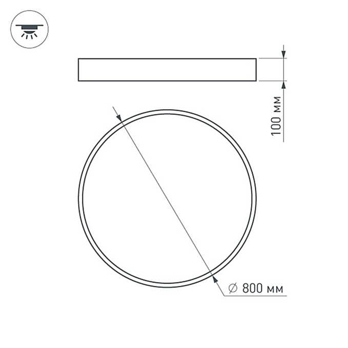 Светильник SP-TOR-PILL-PRISM-R800-94W Warm3000 (WH, 100 deg, 230V), Arlight, 022132(4), изображение 6 Светильник SP-TOR-PILL-PRISM-R800-94W Warm3000 (WH, 100 deg, 230V), Arlight, 022132(4), изображение 6