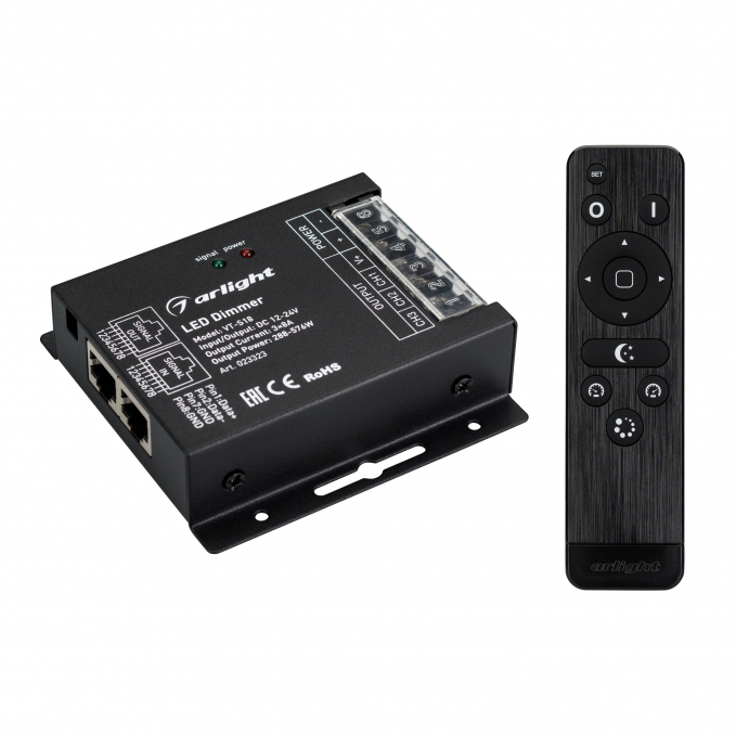 Диммер VT-S18-3x8A (12-24V, ПДУ Стик 12кн, RF), Arlight, 023323, изображение 1 Диммер VT-S18-3x8A (12-24V, ПДУ Стик 12кн, RF), Arlight, 023323, изображение 1