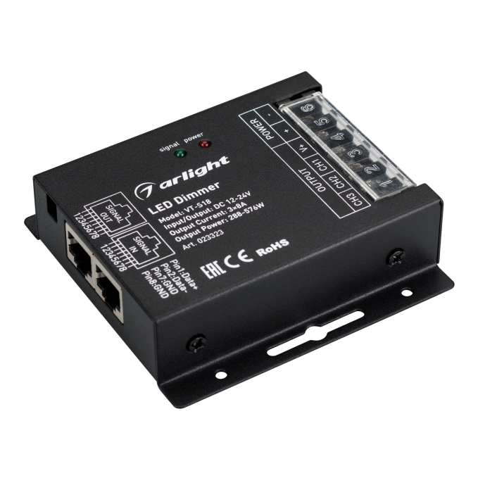 Диммер VT-S18-3x8A (12-24V, ПДУ Стик 12кн, RF), Arlight, 023323, изображение 2 Диммер VT-S18-3x8A (12-24V, ПДУ Стик 12кн, RF), Arlight, 023323, изображение 2